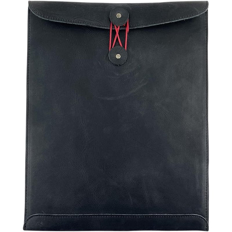 Leather Document Holder Envelope 12.5 Inch Portfolio Folder for Office & Legal Use