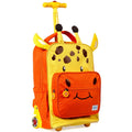 Kids Rolling Backpack with Convertible Shoulder Straps and Large Main Compartment - Giraffe Pattern