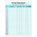 Patient Sign-in Label Forms - 125 Pack Confidential, Removable & Bilingual