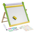 Kids Art Easel 3-in-1 Wooden Double-Sided Drawing Board with Whiteboard & Chalkboard