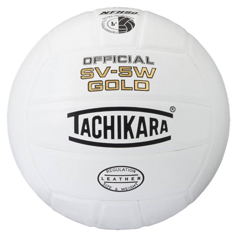 Leather Volleyball - 5V-5W Official Size & Weight for Training & Recreation