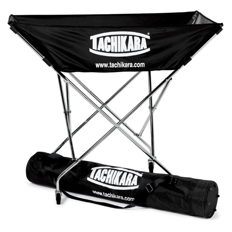 Volleyball Ball Cart with Steel Frame and Nylon Carry Bag - Holds 24 Balls