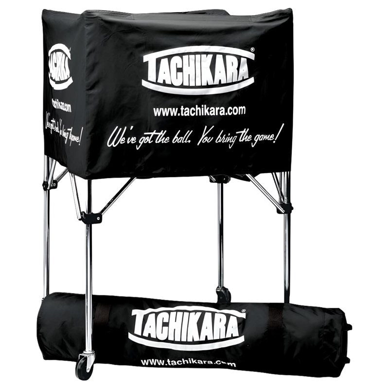Steel-Frame Volleyball Cart with Cover and Carry Bag, Holds 36 Balls