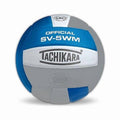 Tachikara SV-5WM College Size Indoor Volleyball - White Blue Silver
