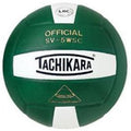Dark Green and White Volleyball with Micro-Fiber Cover - NFHS Approved