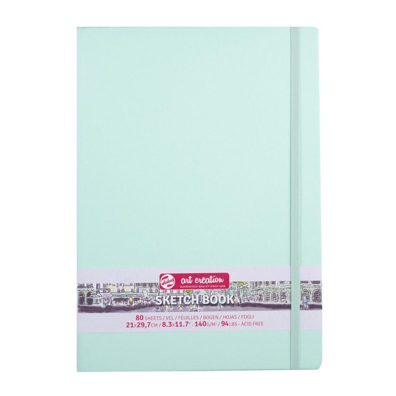 Sketchbook with 80 Acid-Free Pages - 21x30 cm, Fresh Mint