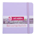 Drawing Sketchbook 4.7 x 4.7 Inches Pastel Violet Hardbound Art Notebook
