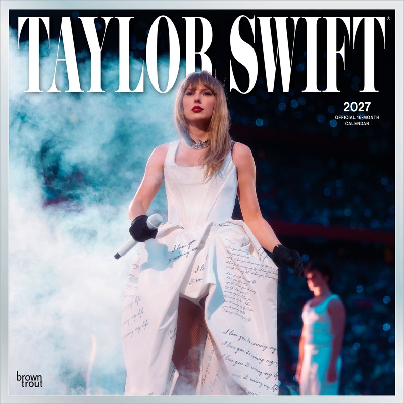 Taylor Swift Official 2027 Wall Calendar 12x24 Inches - Hanging, Plastic-Free