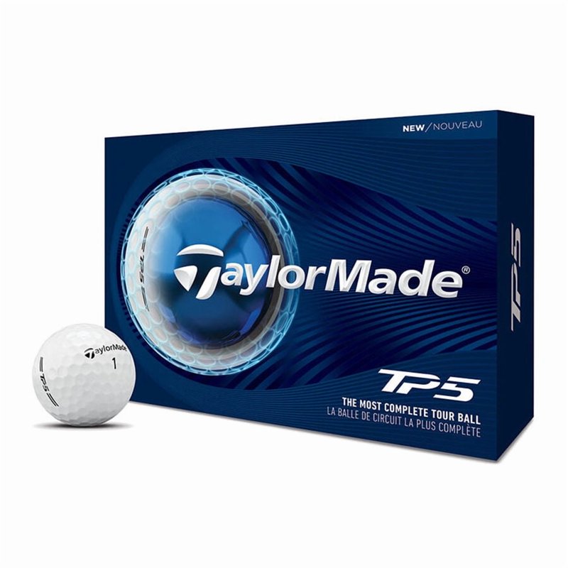 TaylorMade 2026 TP5 Golf Balls 12-Pack - White, Variation: White TP5 2026
