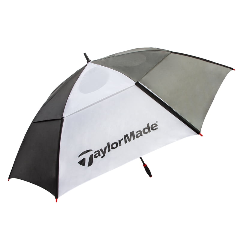Auto Open 68-Inch Vented Golf Umbrella - Black and White