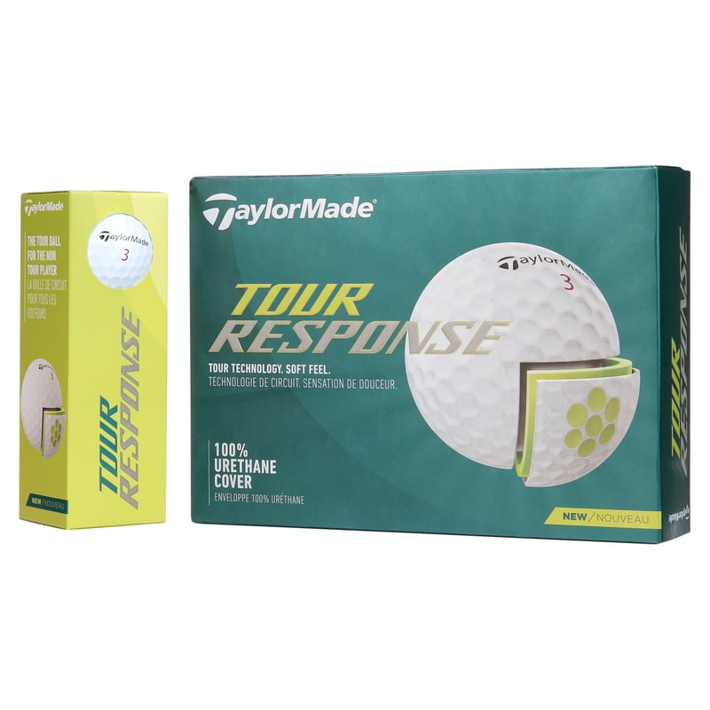 TaylorMade 2022 Tour Response Golf Balls 12 Pack – White, 2022 Variation