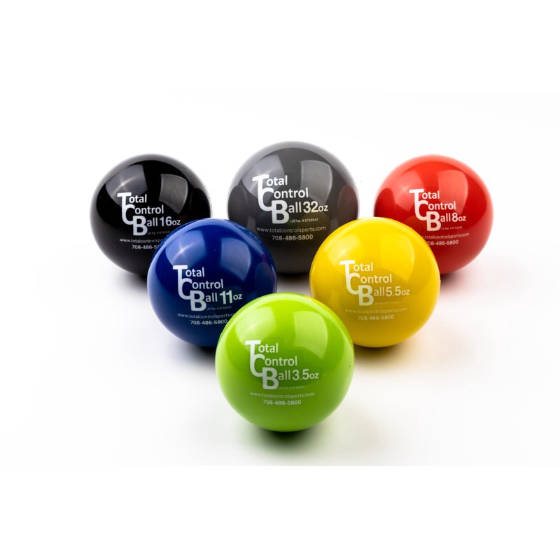 Weighted Plyo Balls Set for Baseball Softball Training - 6 Pack