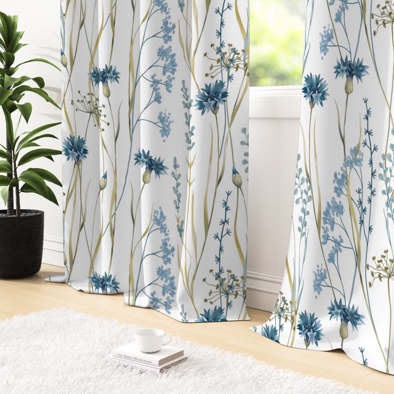 Blackout Window Curtains Grommet Top 2 Panels - Boho Style for Bedroom & Living Room