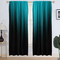 Modern Abstract Ombre Window Curtains - 2 Panels, Wide, 52x84 Inches