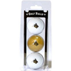 Assorted Color Golf Balls 3-Pack for Team Golfing | NCAA Licensed