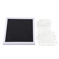 Message Letter Board - 25cm Square Felt Sign with Changeable Letters & Numbers for Home & Room Decor