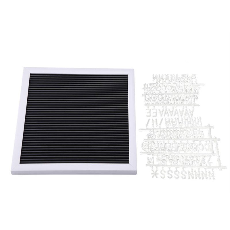 Message Letter Board - 25cm Square Felt Sign with Changeable Letters & Numbers for Home & Room Decor