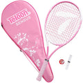 High-Quality Tennis Racquet with Bag Cover Shock Absorber - Carbon Fiber, Pink, 280g