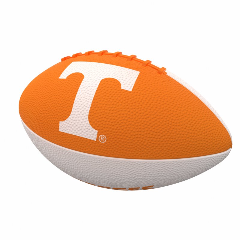 Junior Rubber Football with Tennessee Pinwheel Logo - Outdoor Sports Ball