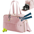 Large Pink Tennis Bag for Women - Holds 2 Rackets & Accessories
