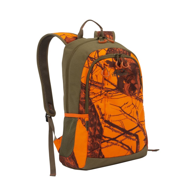 Terrain Delta Mossy Oak Break-Up Blaze Camo Hiking Backpack - Large Capacity, Adjustable Straps
