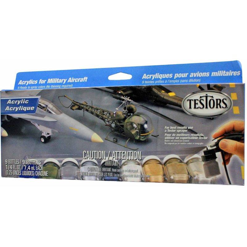 Aircraft Spray Acrylic Paint Set for Model Planes Non-Toxic Water Washable
