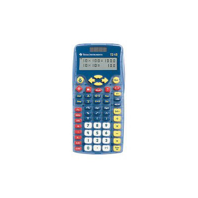 Texas Instruments TI-15 Explorer Pocket Calculator with Battery & Solar Panel