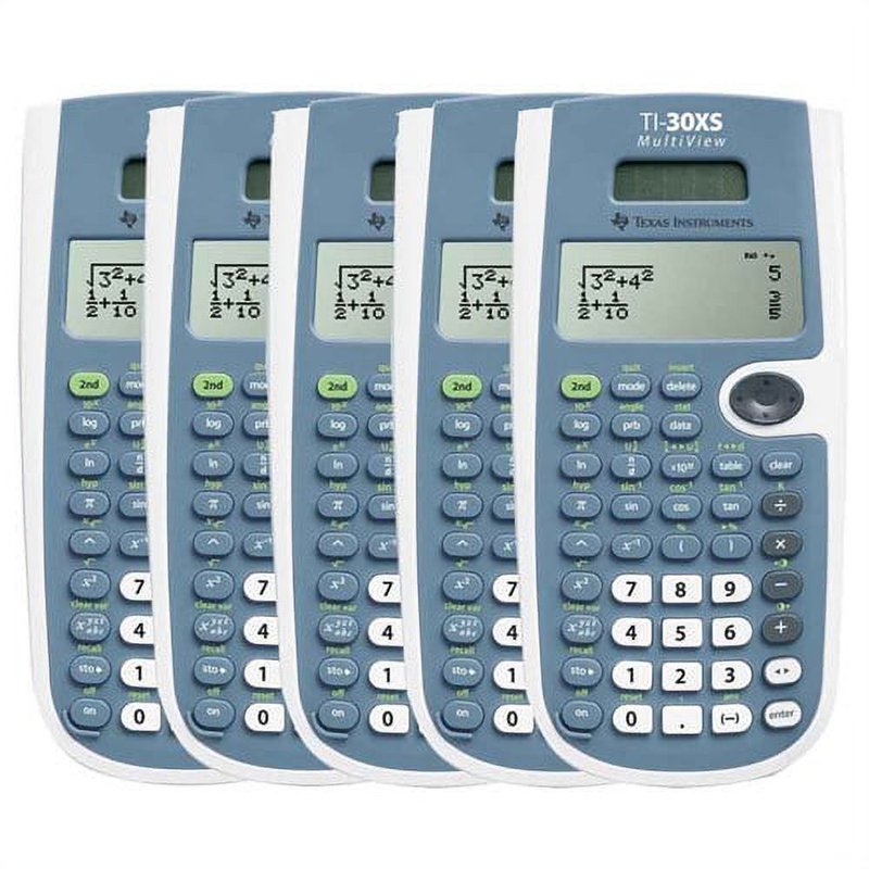 Scientific Calculator 16-Digit LCD Dual Power - 5 Pack