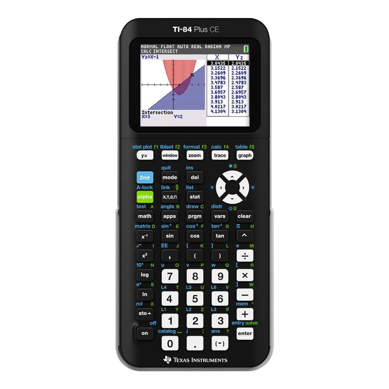 Graphing Calculator for Math and Science - TI-84 Plus CE, Color Screen, Rechargeable Battery