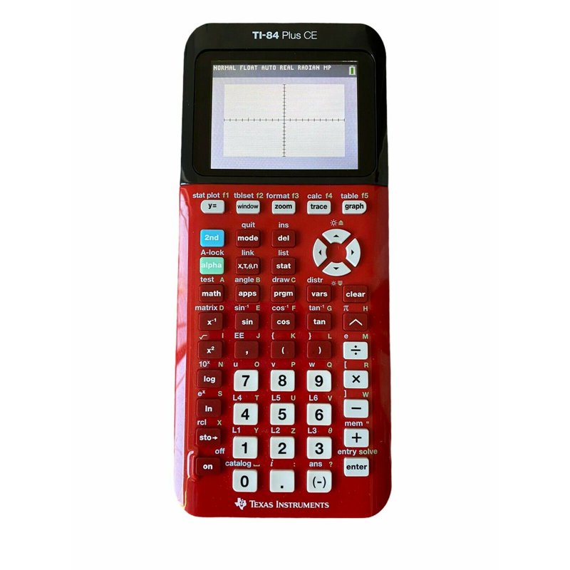 Graphing Calculator with Color Display and Rechargeable Battery