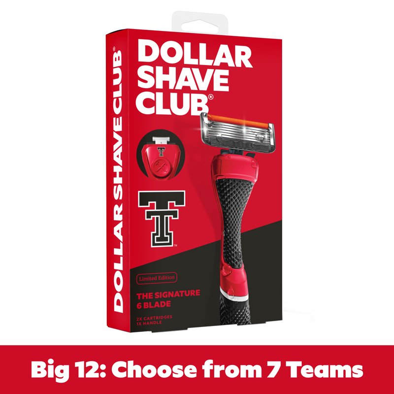 College Shaving Set with 6-Blade Razor & Team Colors - Limited Edition