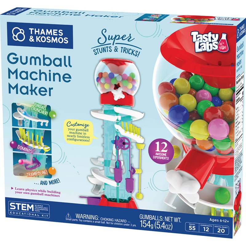 Gumball Machine STEM Kit with Mechanical Tricks & Physics Lessons
