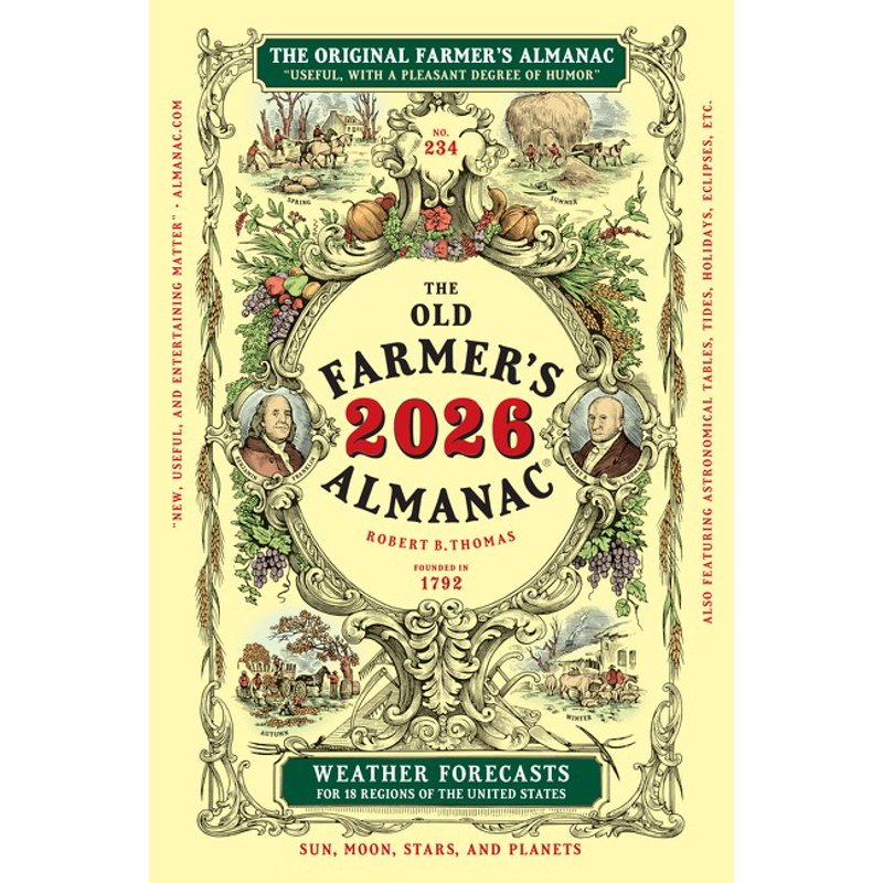 2026 Old Farmer's Almanac Trade Edition Spiral Bound Reference Book