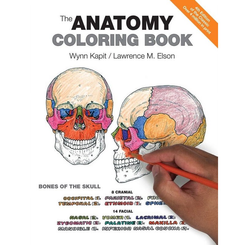 Anatomy Coloring Book for Learning Human Anatomy - 50th Anniversary Edition