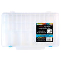 Large Clear Plastic Utility Storage Box with Adjustable Compartments