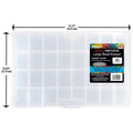 Large Bead Organizer Box with 32 Compartments - Clear Plastic Craft Storage