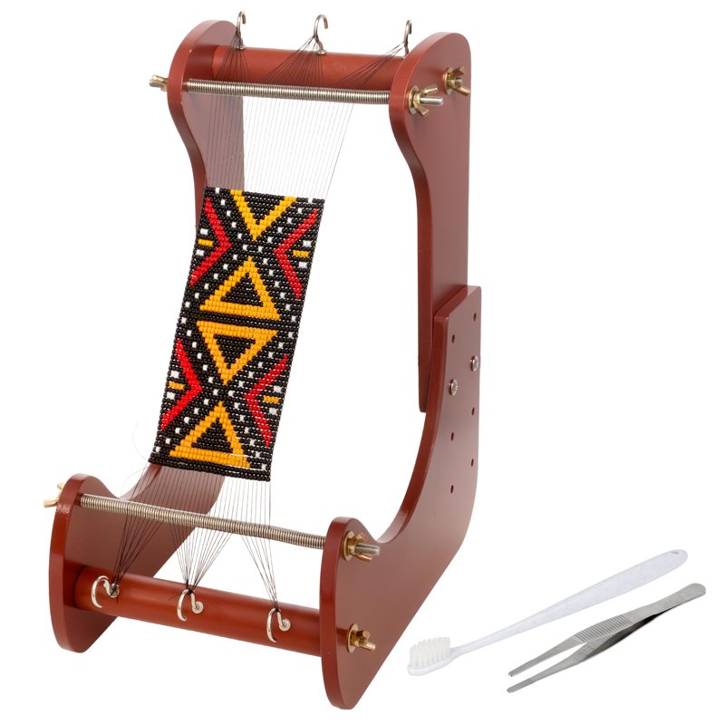 Adjustable Bead Loom with 4 Length Settings - Ergonomic Crafting Tool