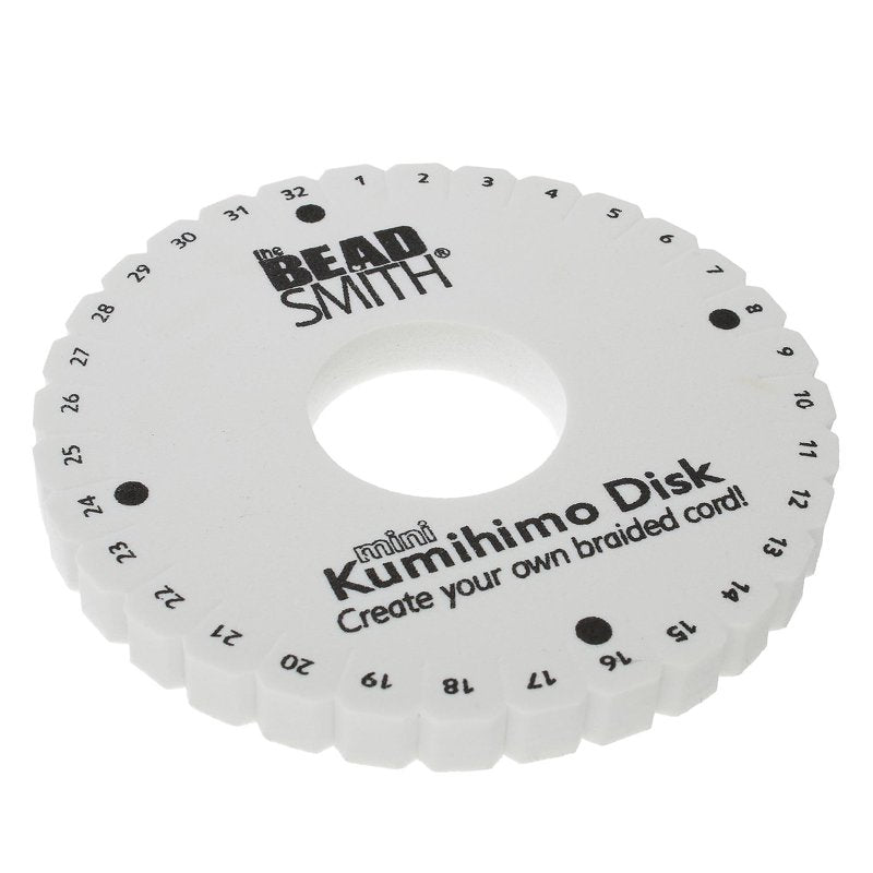 Kumihimo Braiding Disks Set - 4.5 Inch Foam Jewelry Making Tools