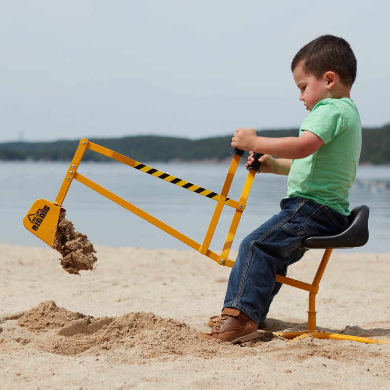 Kids Outdoor Sandbox Digger Toy - Steel Construction for Sand, Dirt & Snow