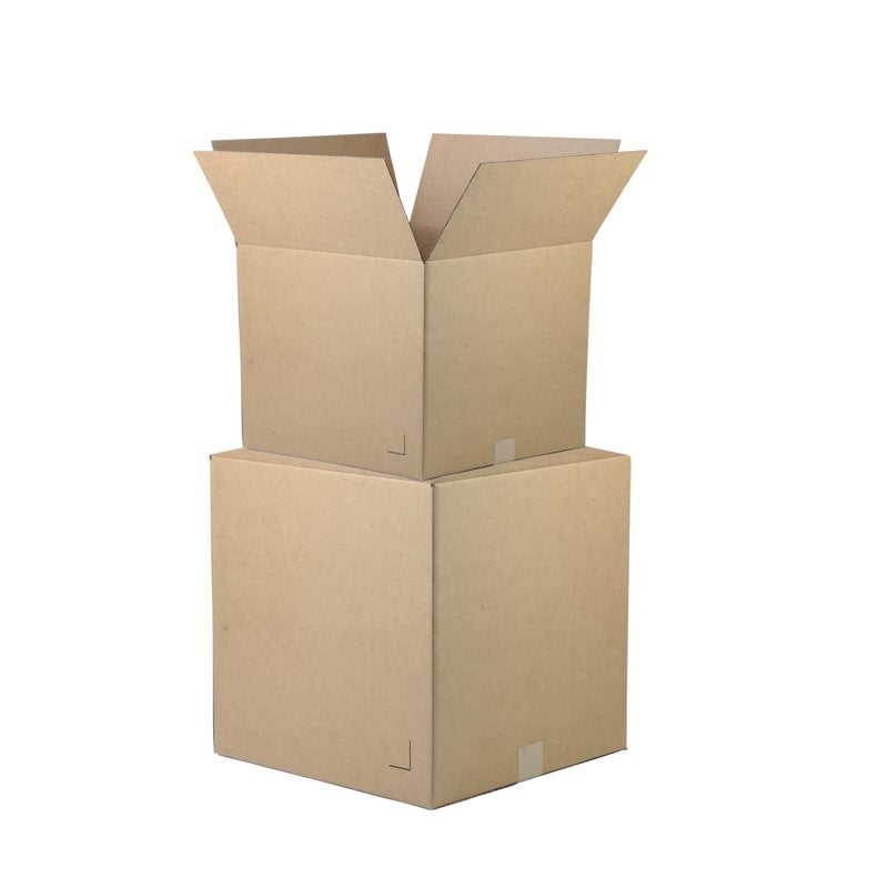 Corrugated Shipping & Moving Boxes - Eco-Friendly Kraft Cardboard Pack of 25