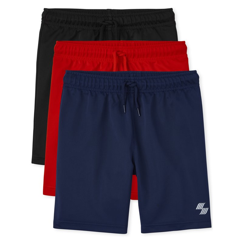 Children's Place Boys Performance Basketball Shorts 3-Pack - Sizes XS-XXL
