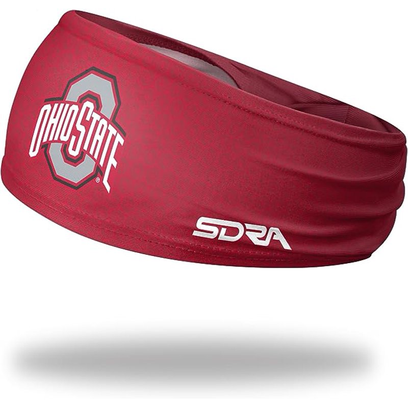 Ohio State Buckeyes College Headband - Tapered Sweatband for Game Day & Outdoor Sports