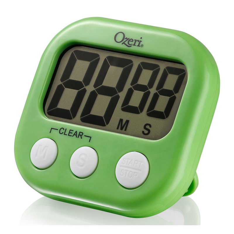 Kitchen & Event Timer with Large LCD Screen and Magnetic Back - 99 Min Countdown & Stopwatch