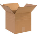 12x12x12 Inch Multi-Depth Shipping Boxes - Kraft, 25 Pack