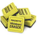 Magnetic Dry Erase Board Erasers Pack of 12 - 2 x 2 Inches for Whiteboards