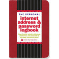 Personal Internet Address & Password Logbook - Spiral Organizer with Elastic Closure