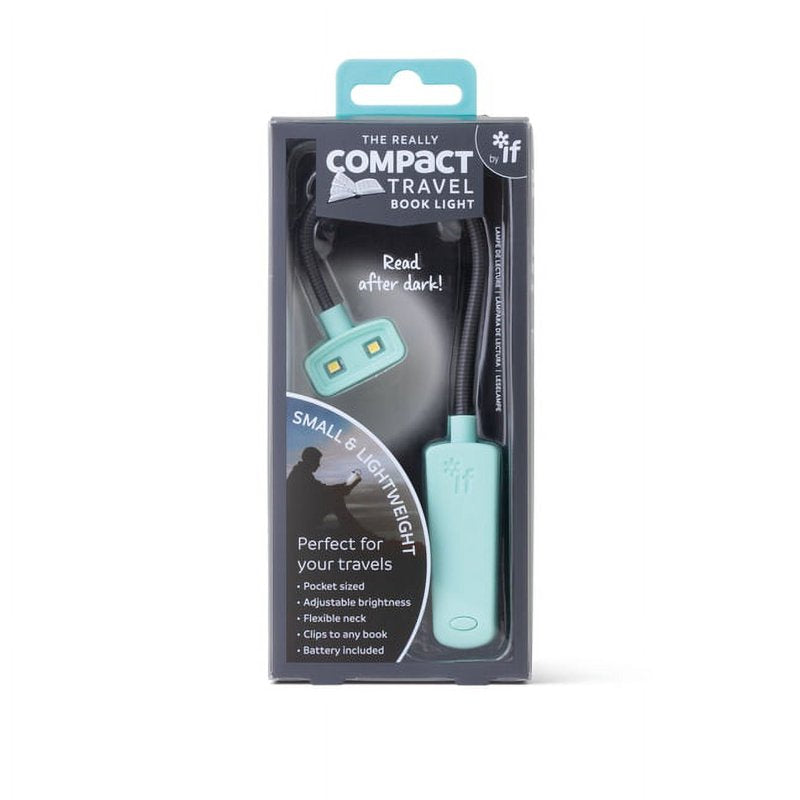 Compact Travel Book Light Clip-On Reading Lamp Mint - Battery Powered