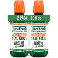 Alcohol-Free Breath Freshener Mouthwash Rainforest Mint 16oz 2 Pack