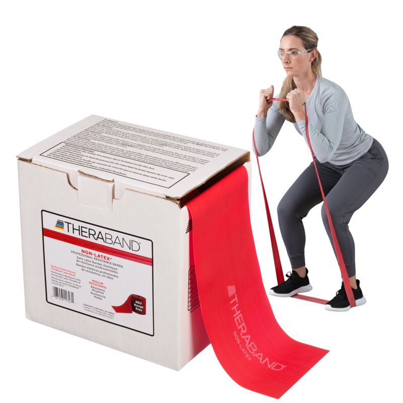 Resistance Band for Exercise and Physical Therapy - Latex-Free, Custom Length, 50-Yard Roll