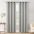 Blackout Insulated Curtains for Bedroom & Living Room - Noise Reduction, Energy Saving, Room Darkening Grommet Panels, 52x63 Inch